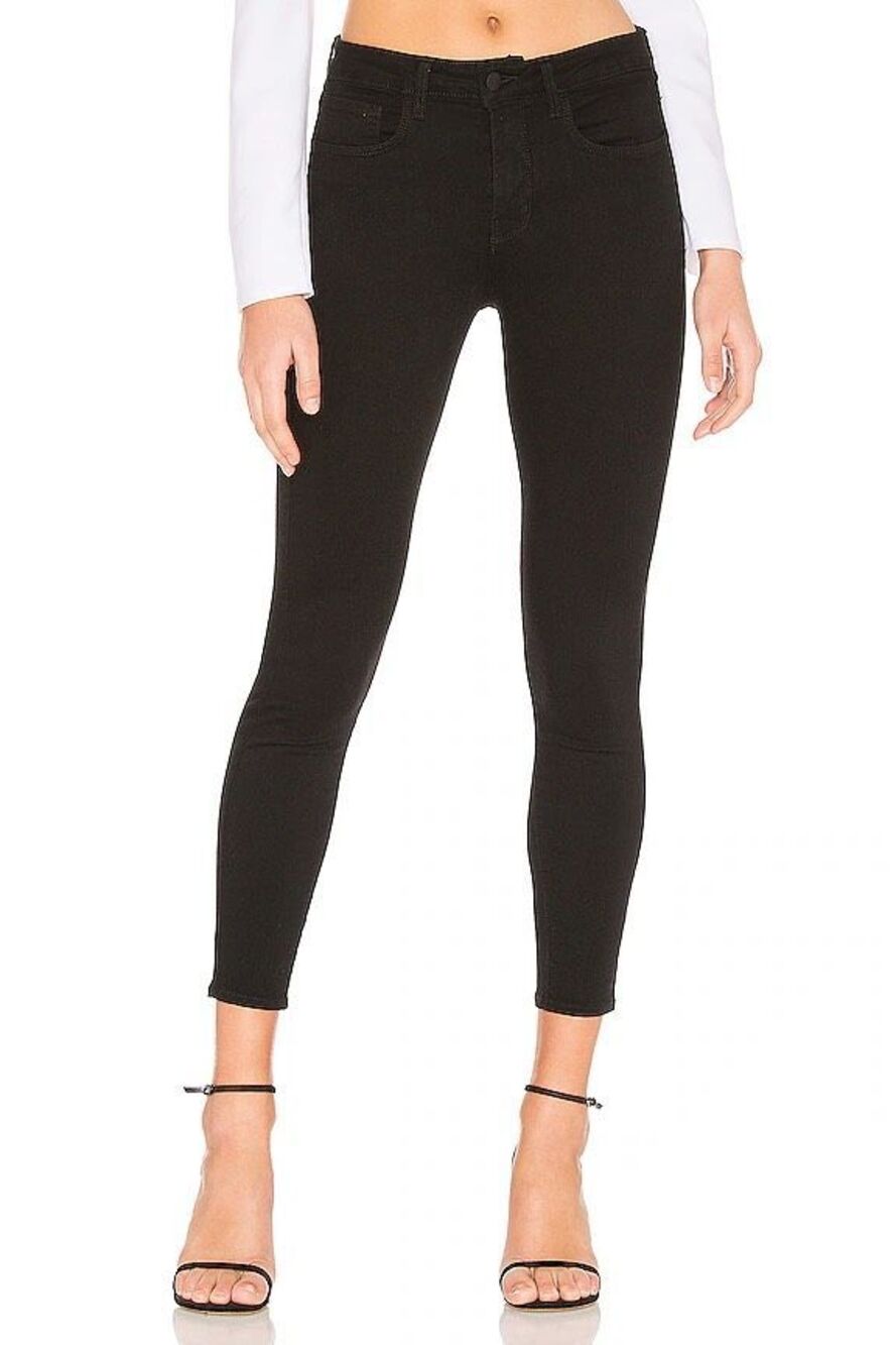 L'agence Margot High Rise Skinny Jeans in Black 27